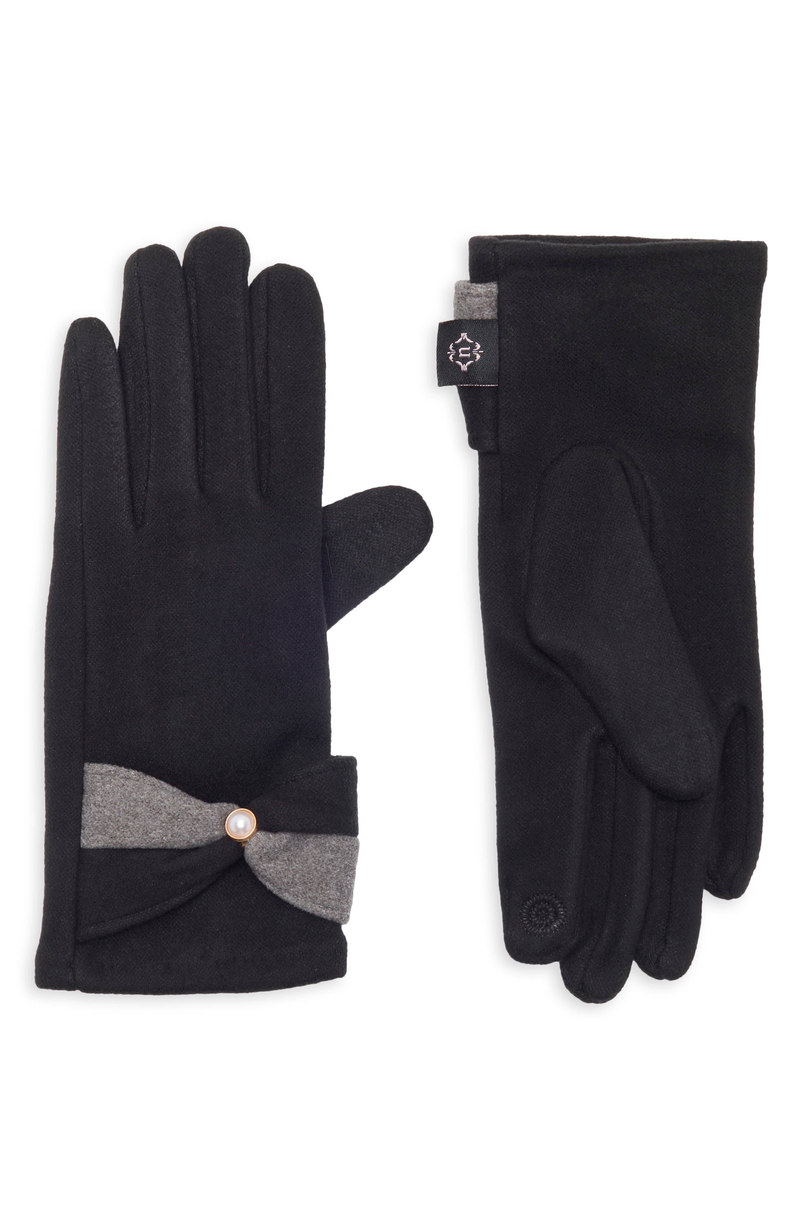 Tech Gloves with Colorblock Cuff