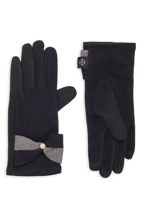Tech Gloves with Colorblock Cuff