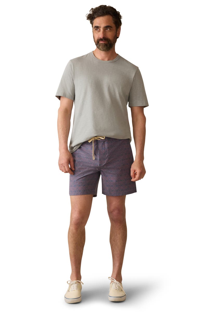 Faherty Biarritz Board Shorts, Alternate, color, Dusk Rose Medallion