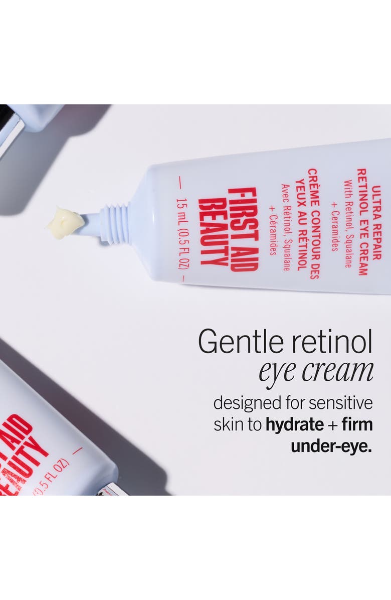 First Aid Beauty Ultra Repair Retinol Eye Cream with Retinol, Squalane & Ceramides, Alternate, color, 