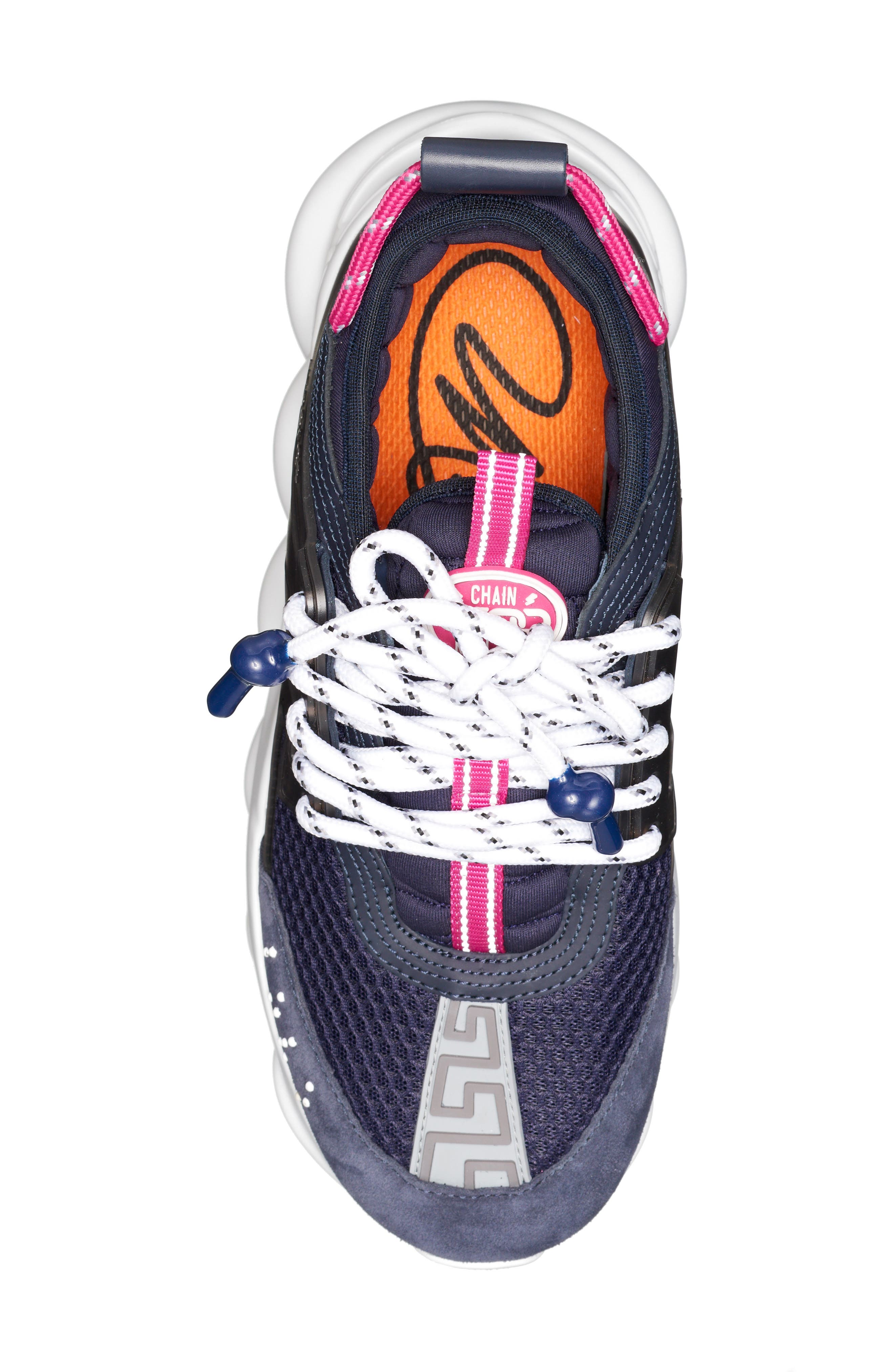 Versace Chain Reaction Platform Sneaker, Alternate, color, 