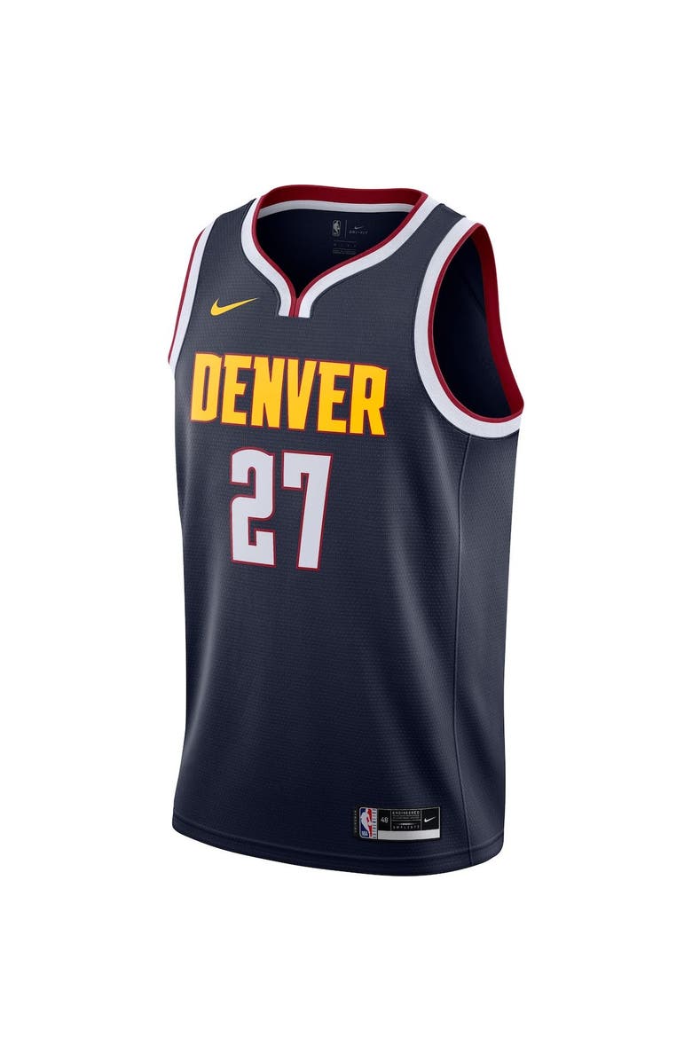 Nike Men's Nike Jamal Murray Navy Denver Nuggets 2020/21 Swingman Jersey - Icon Edition, Alternate, color,
