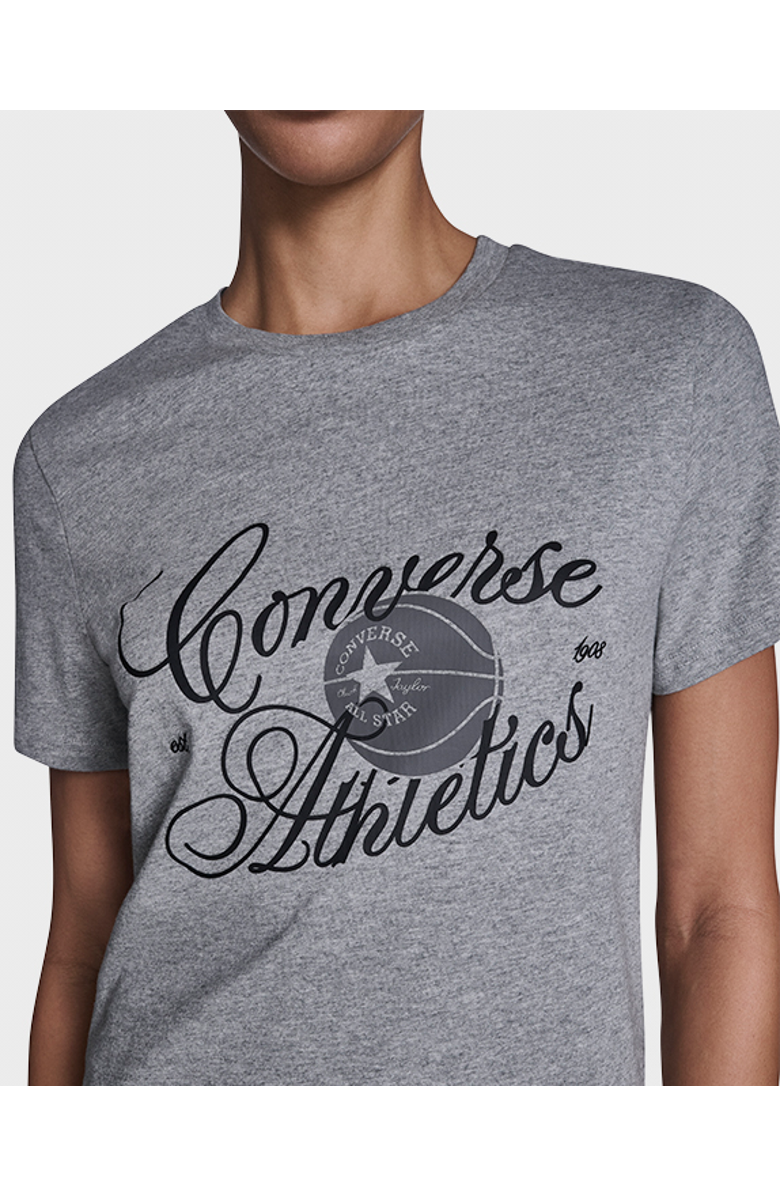 Converse Athletics Script T-Shirt, Alternate, color, Vintage Grey Heather