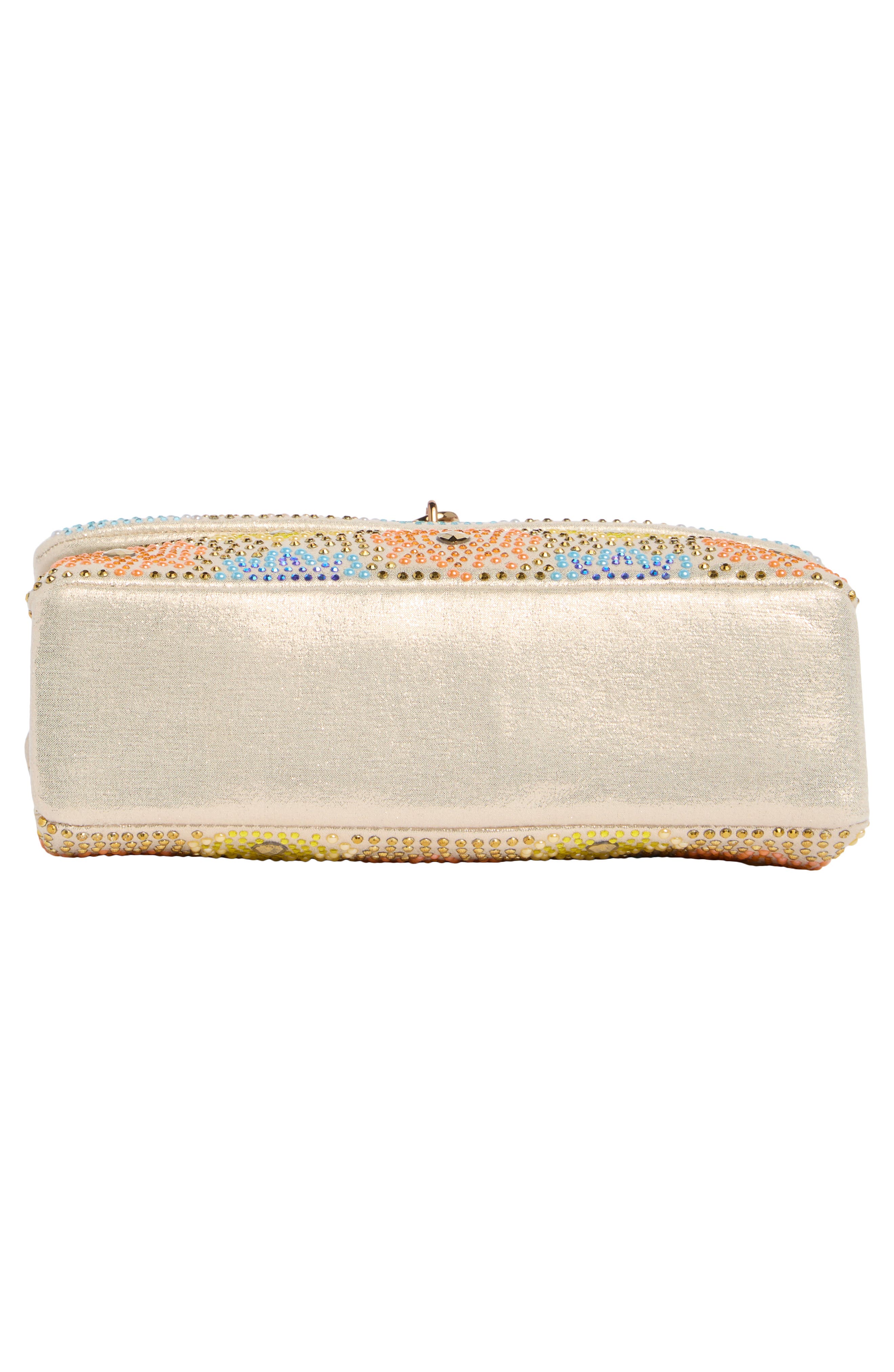 Kurt Geiger London Mini Brixton Embellished Crossbody Bag, Alternate, color, Open White