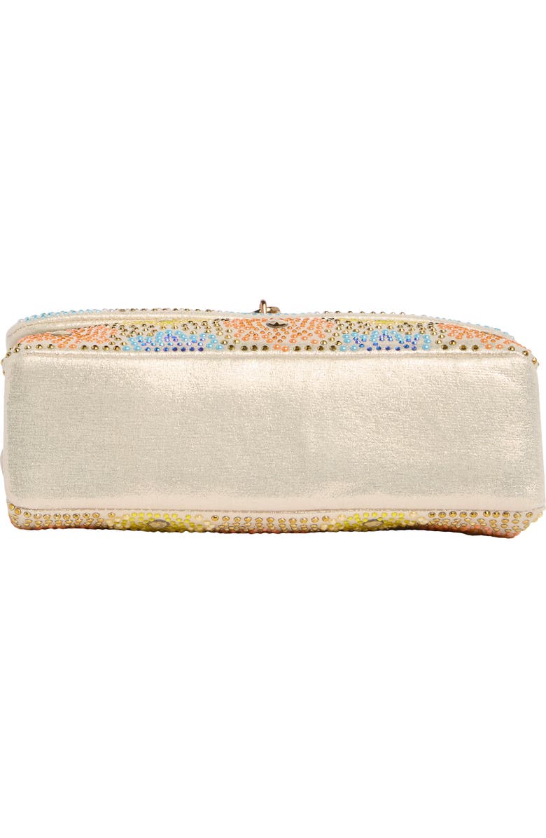 Kurt Geiger London Mini Brixton Embellished Crossbody Bag, Alternate, color, Open White