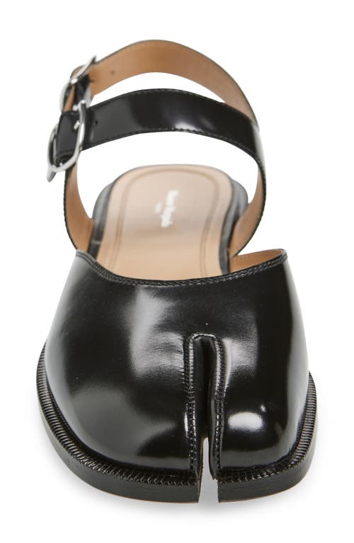 Maison Margiela Flat Tabi Sandal In Black