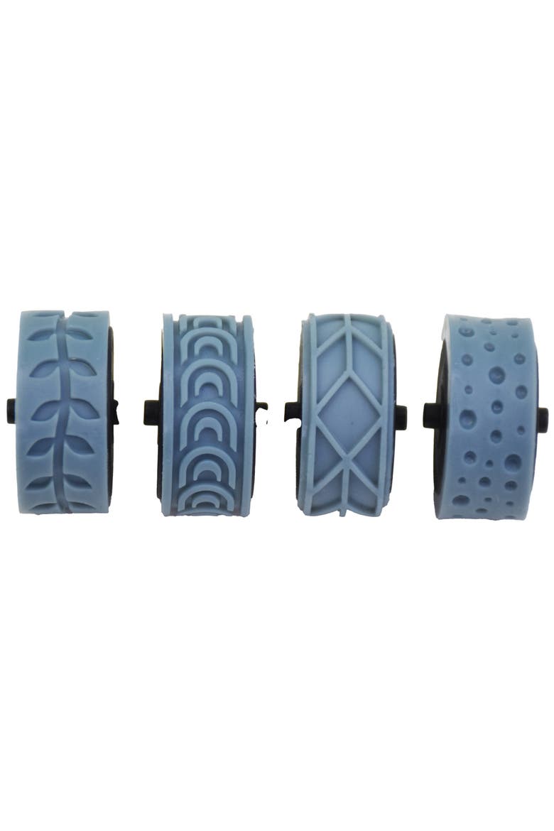 Texture Wheel Set Clay Pattern Tool, Alternate, color, Blue