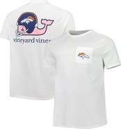 vineyard vines Men's Vineyard Vines White Denver Broncos Big & Tall Helmet T-Shirt