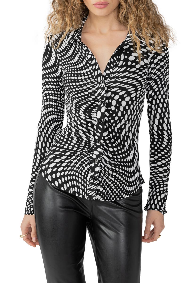 Sanctuary Dreamgirl Button-Up Shirt, Main, color, 