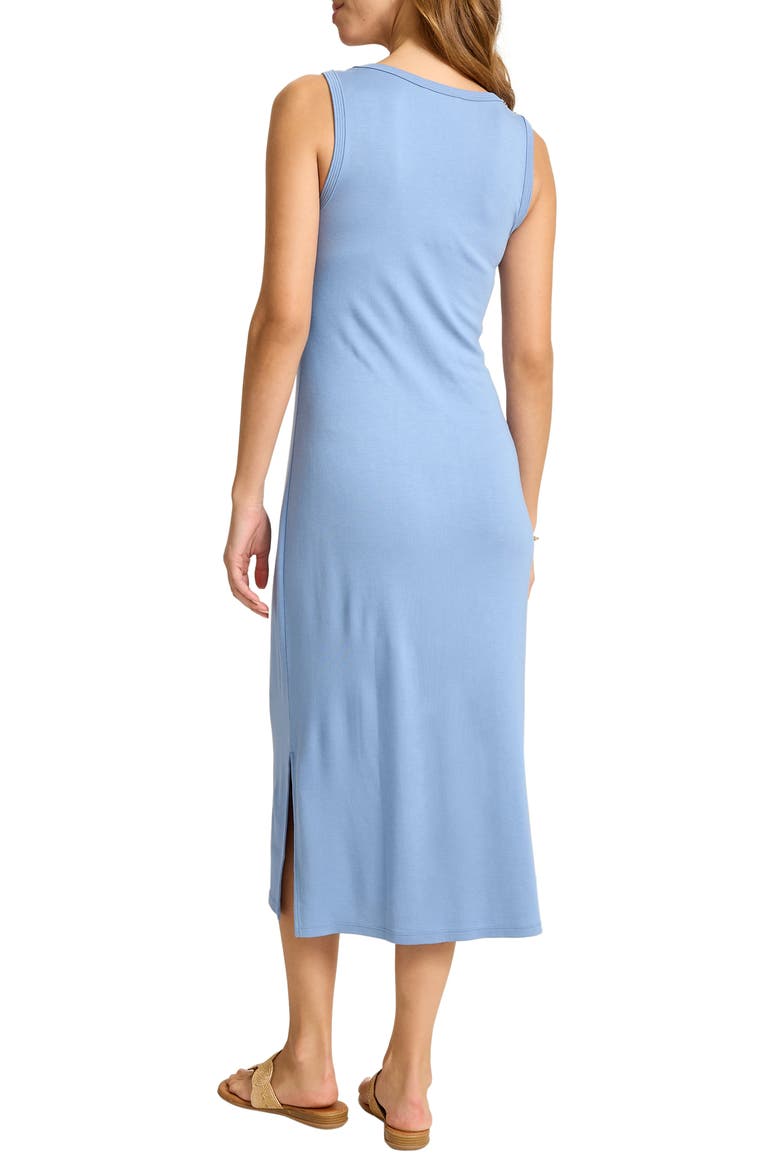 Drapey Ponte Midi Dress, Alternate, color, FRENCH BLUE