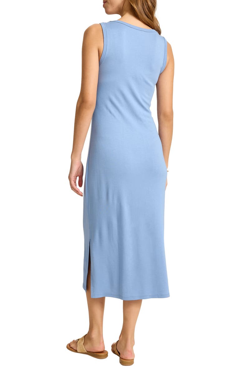 Tommy Bahama Drapey Ponte Midi Dress, Alternate, color, French Blue
