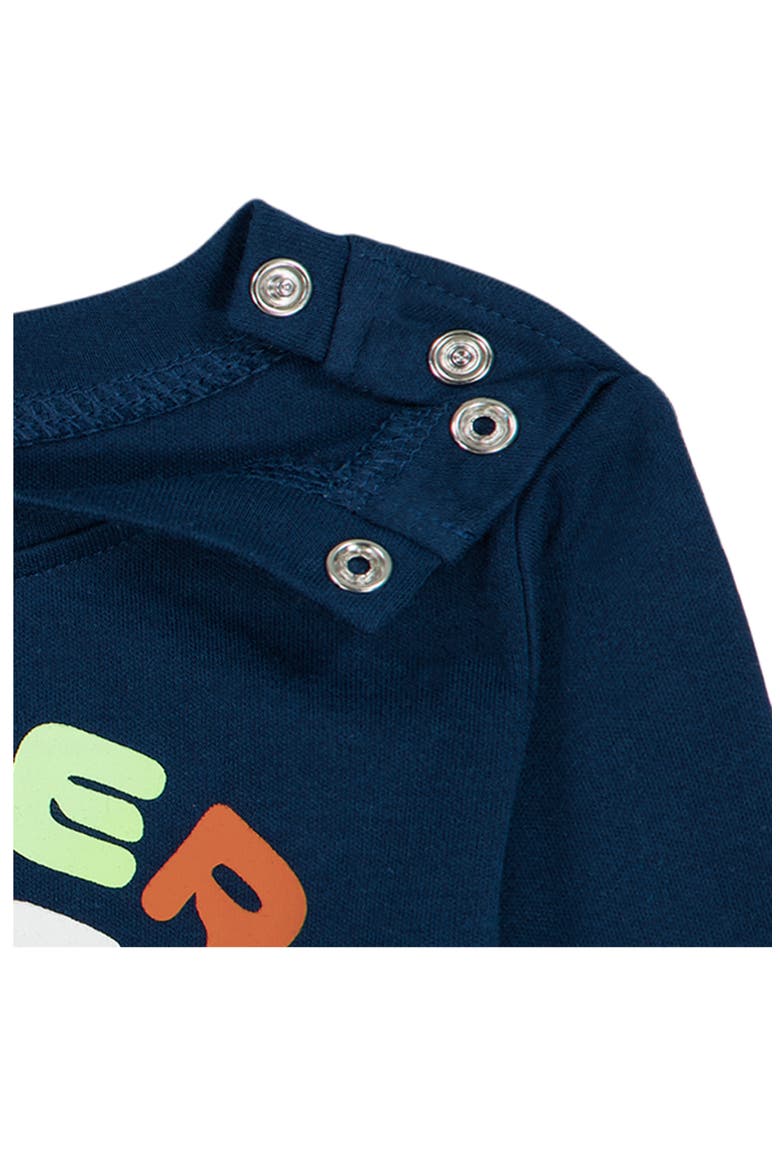 Kids' Logo Coverall & Socks Set, Alternate, color, BLACKOUT NAVY