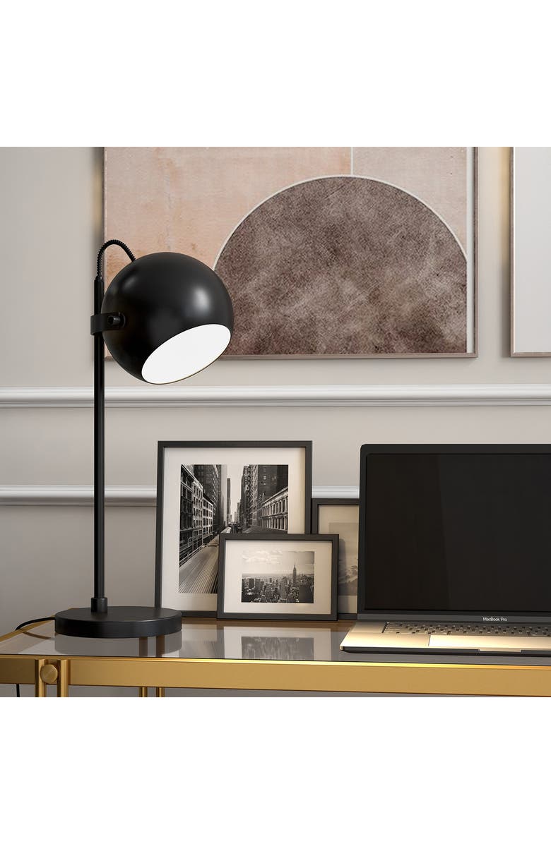 HUDSON AND CANAL Sims Matte Black Desk Lamp, Alternate, color, 