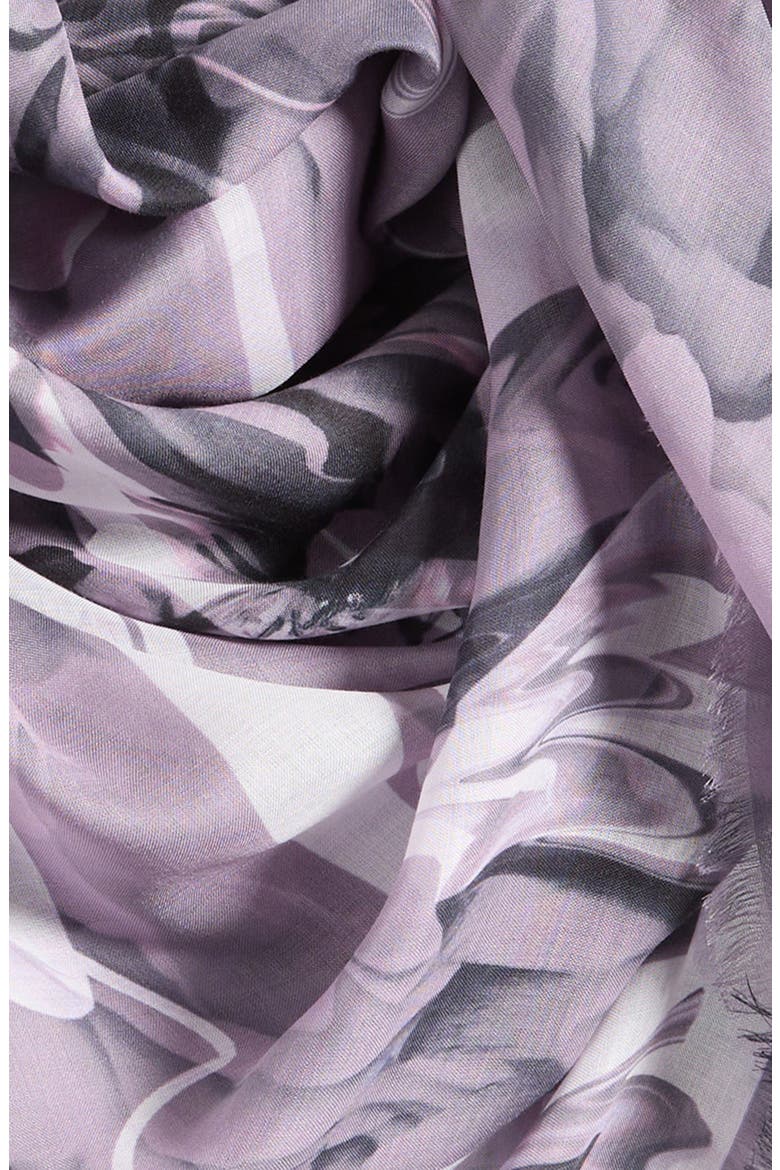 Bloom Blush Square Scarf, Alternate, color, BLUSH