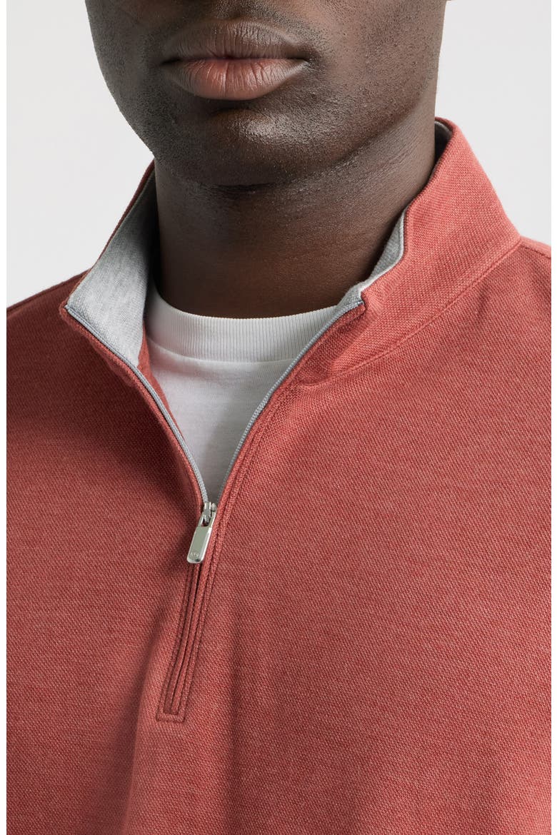 Crown Comfort Quarter Zip Pullover, Alternate, color, BURNT ORANGE
