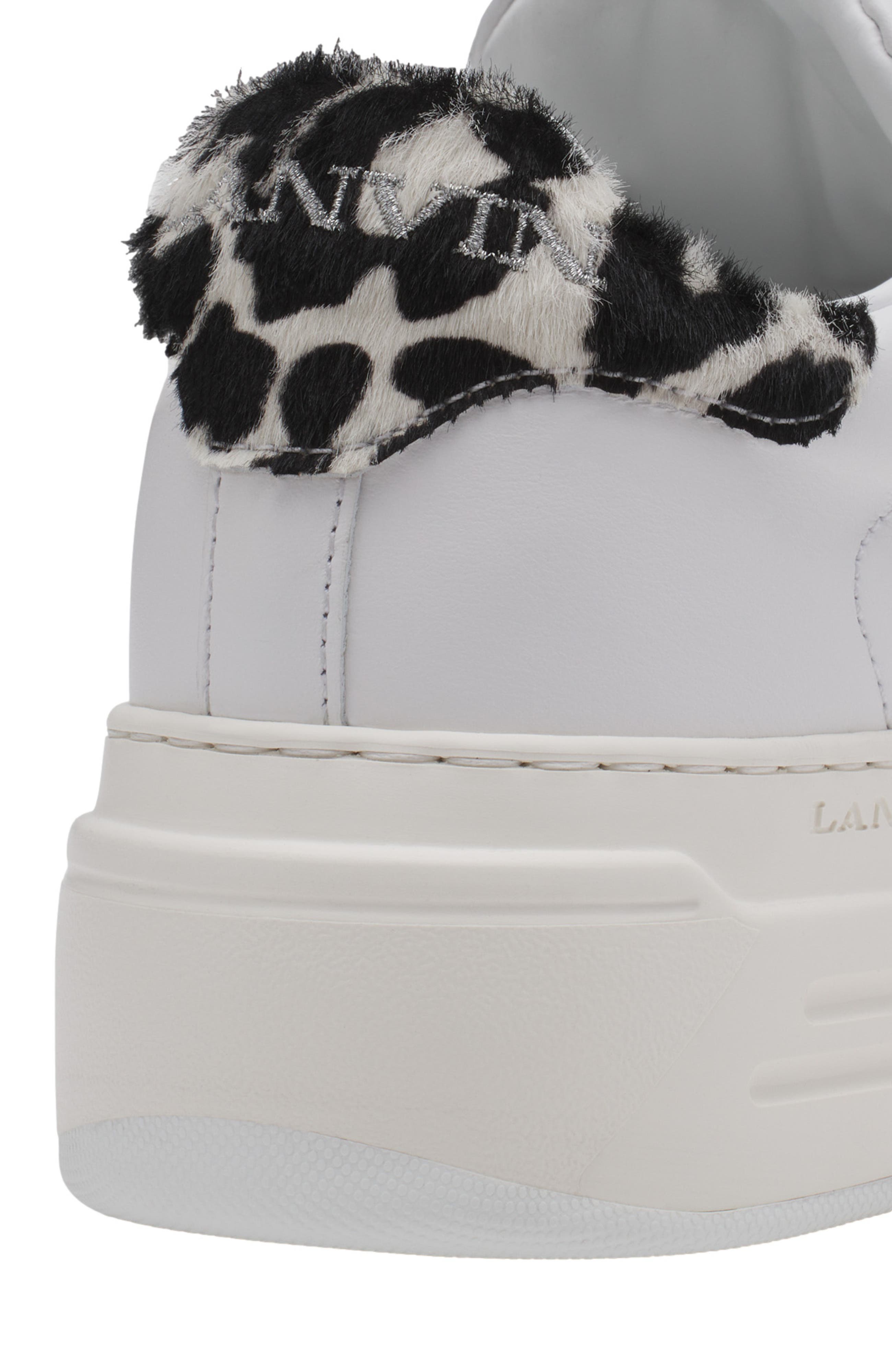 Lanvin WOMEN'S DDB0 LEATHER PLATFORM SNEAKERS, Alternate, color, 