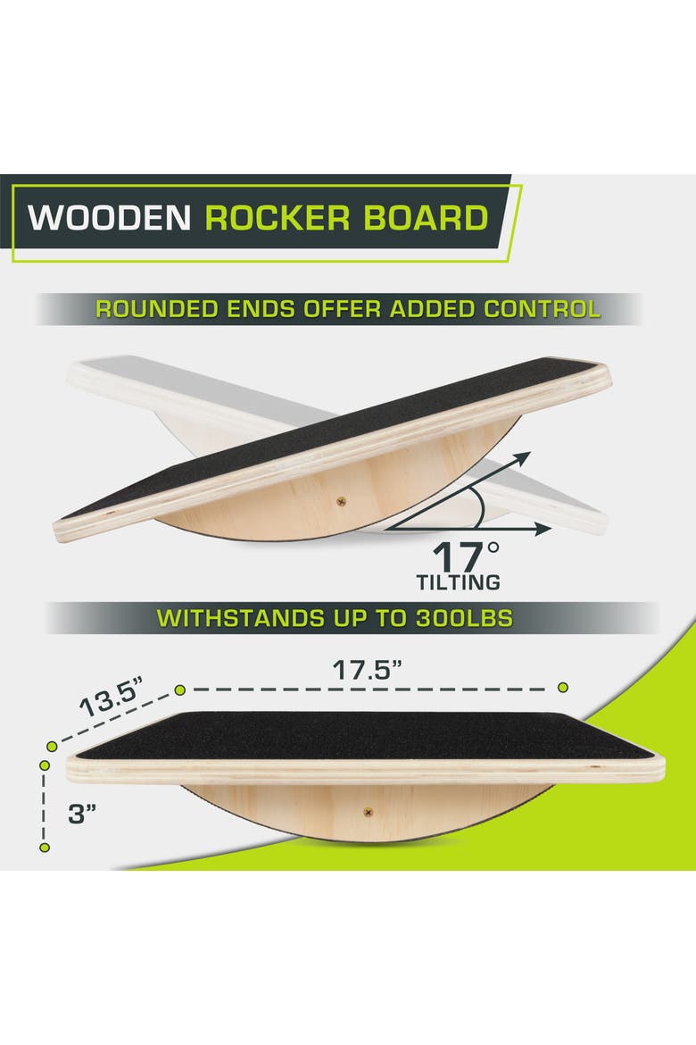 Wooden Rocker Board, Alternate, color, Wooden