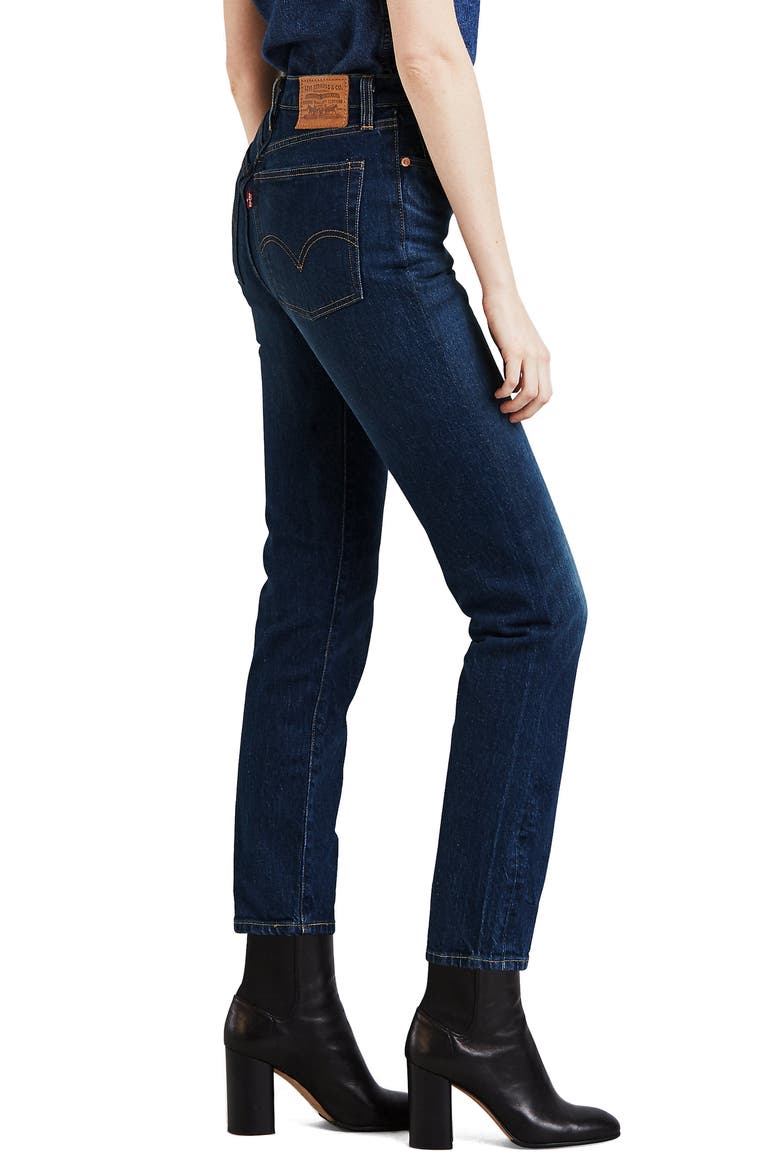 Levi's® Wedgie Icon Fit High Waist Crop Jeans, Alternate, color, AUTHENTIC FAVORITE