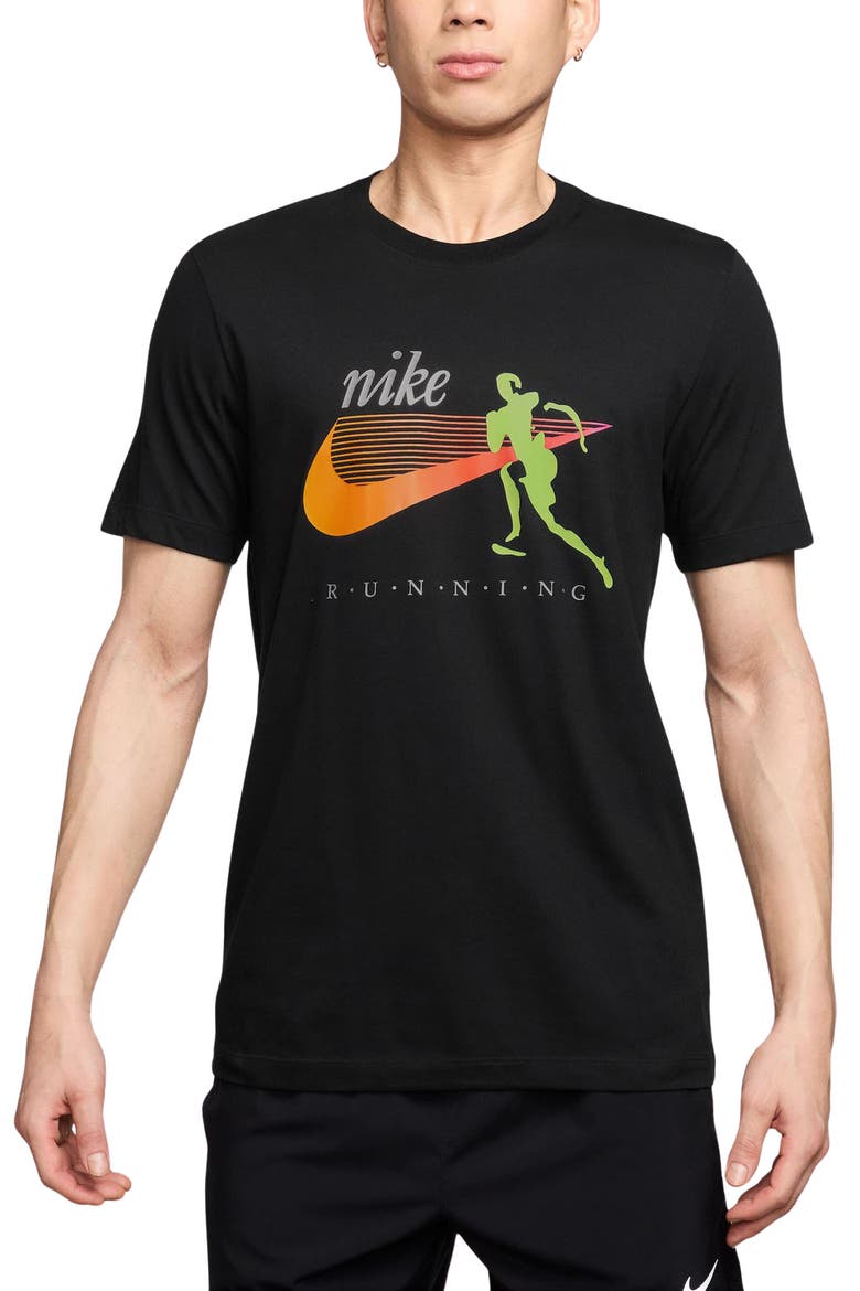 IYKYK Dri-FIT Running T-Shirt, Main, color, BLACK