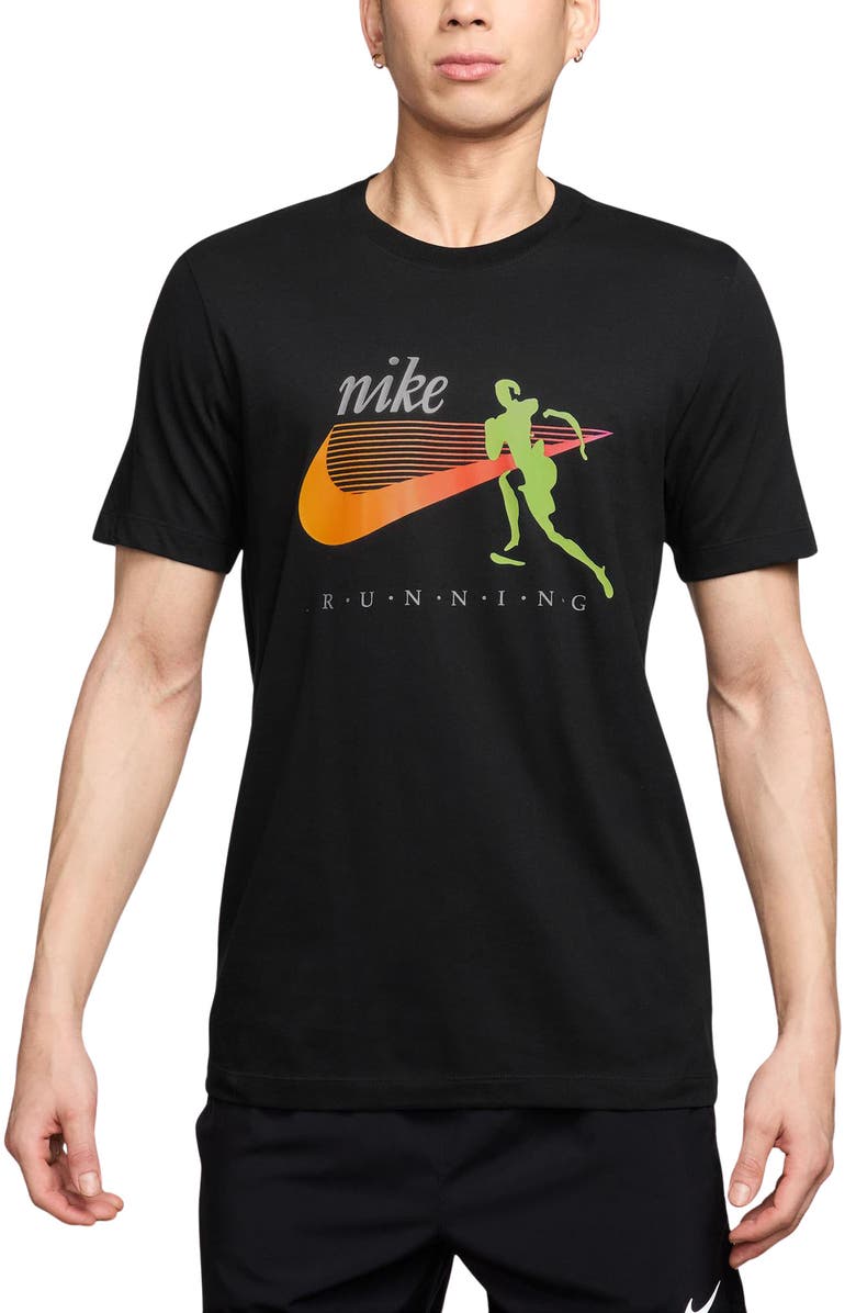 Nike IYKYK Dri-FIT Running T-Shirt, Main, color, Black