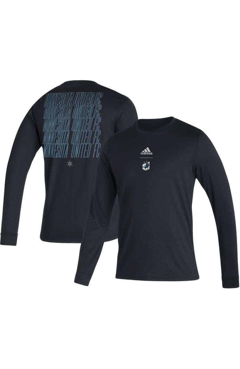 adidas Men's adidas Black Minnesota United FC Club Long Sleeve T-Shirt, Main, color, 