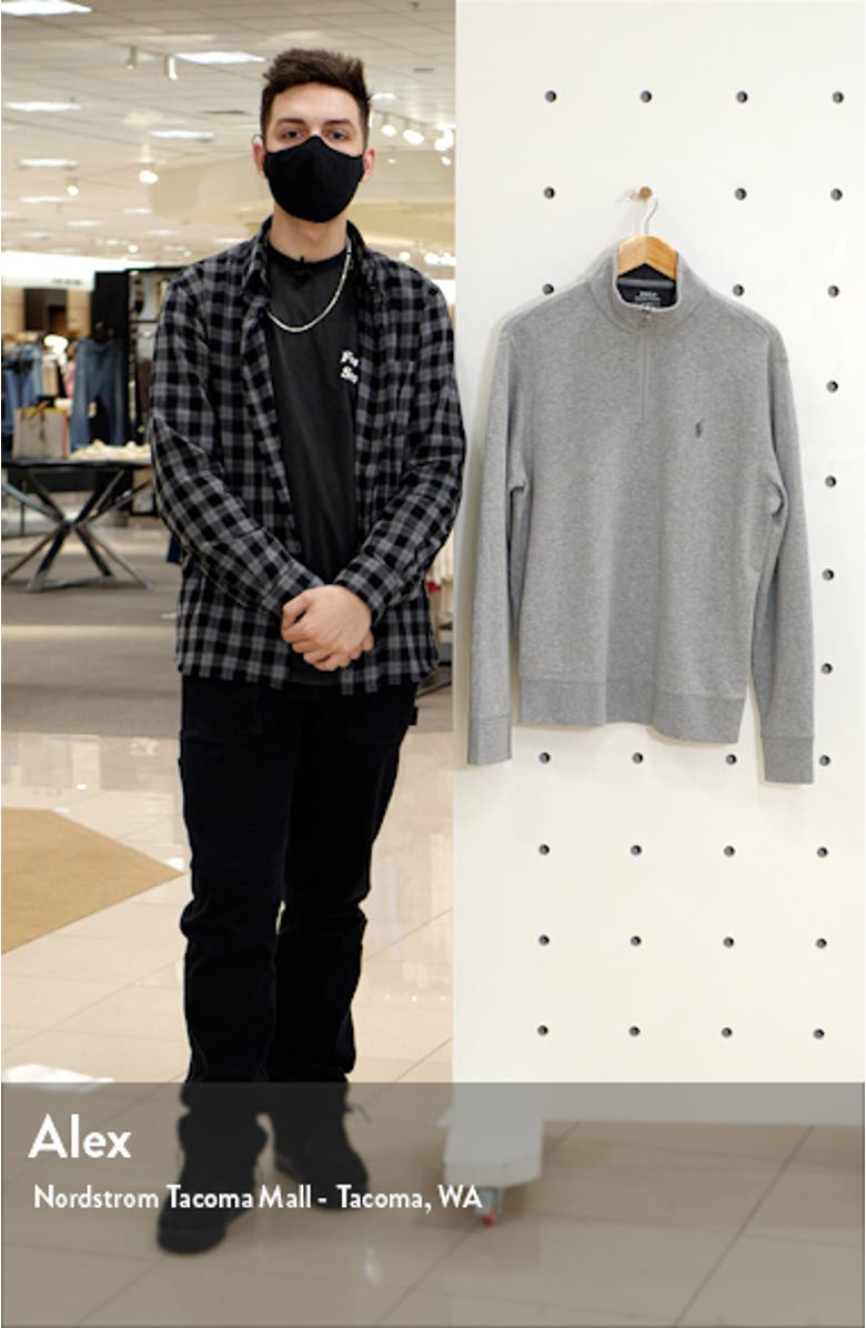 Lux Heathered Quarter Zip Pullover, sales video thumbnail