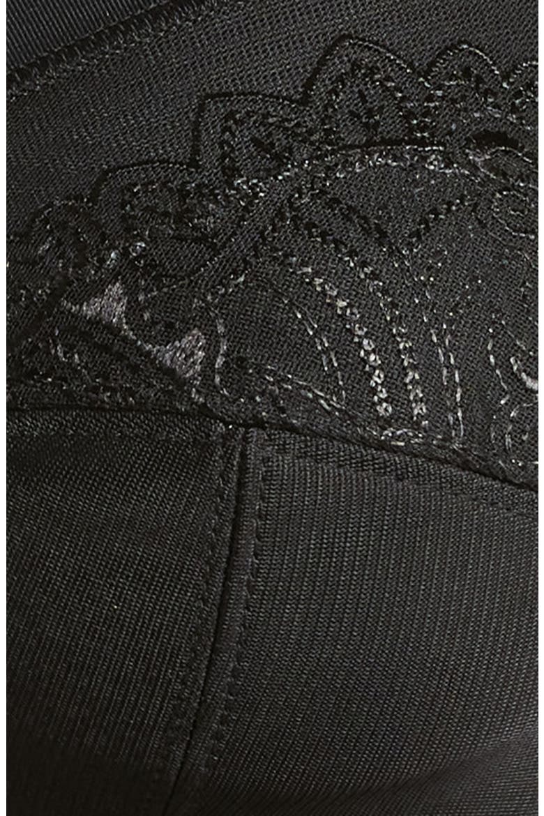Isadora Wireless Pocketed Bra, Alternate, color, BLACK