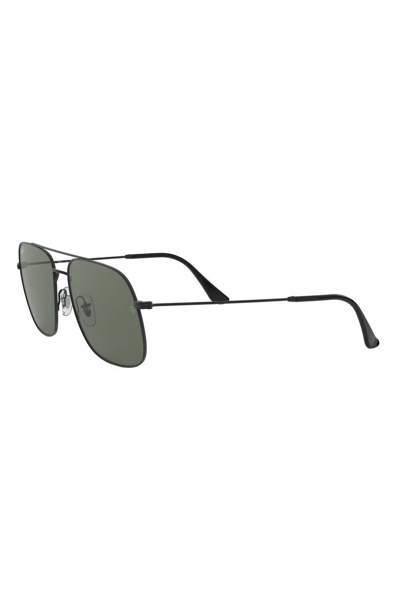 Ray-Ban 59mm Polarized Pilot Sunglasses, Alternate, color,