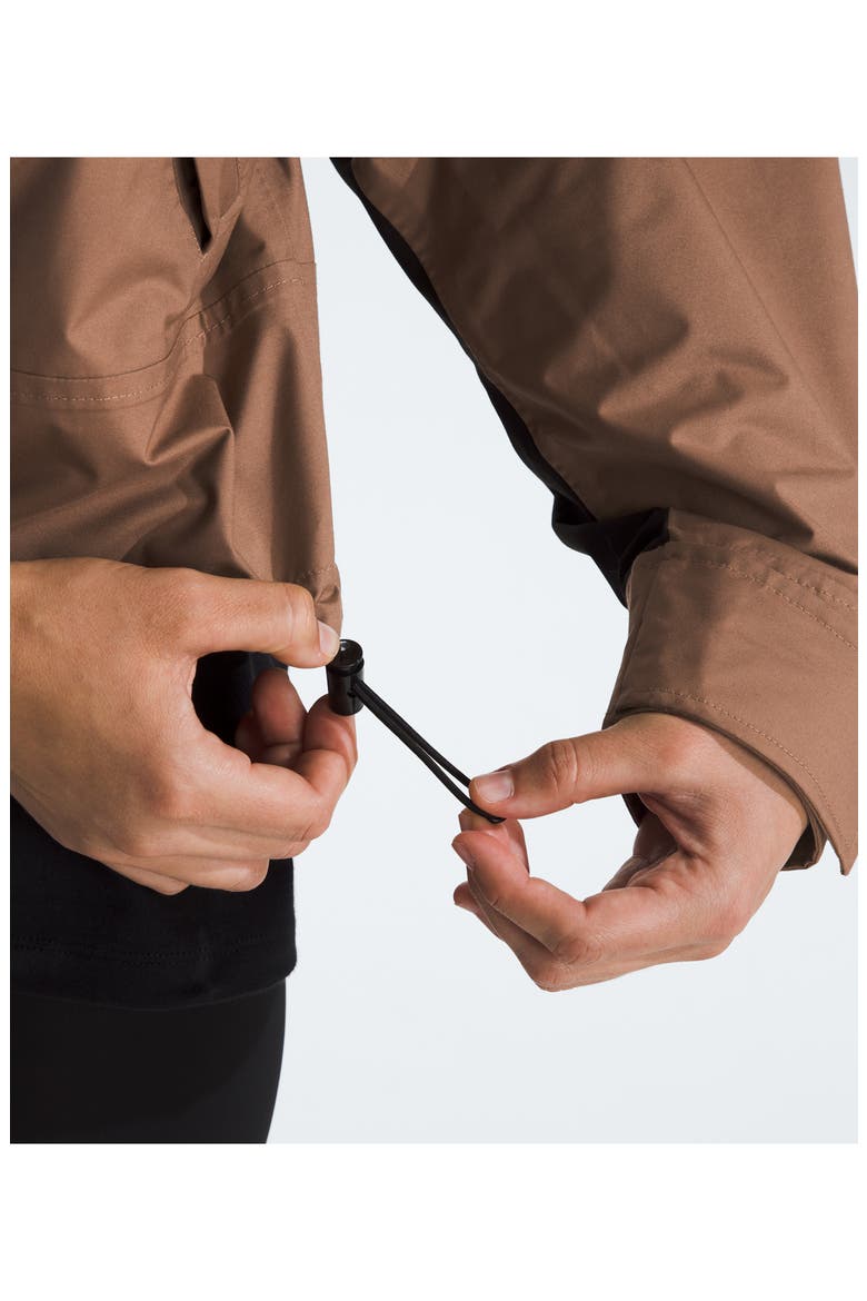 Reign On Water Repellent Hooded Jacket, Alternate, color, LATTE/ TNF BLACK
