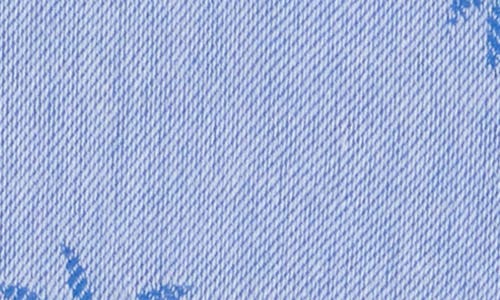 Elan Short Sleeve Cotton Cover-up Hoodie In Blue