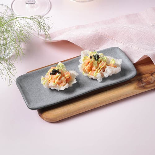 Porto Brasil Rectangular Platter Small Set Of 4 In Brown