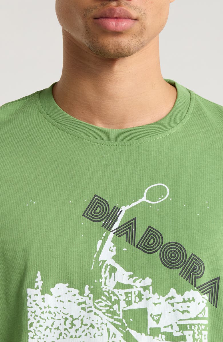 Diadora Legacy Graphic T-Shirt, Alternate, color, Green English Ivy