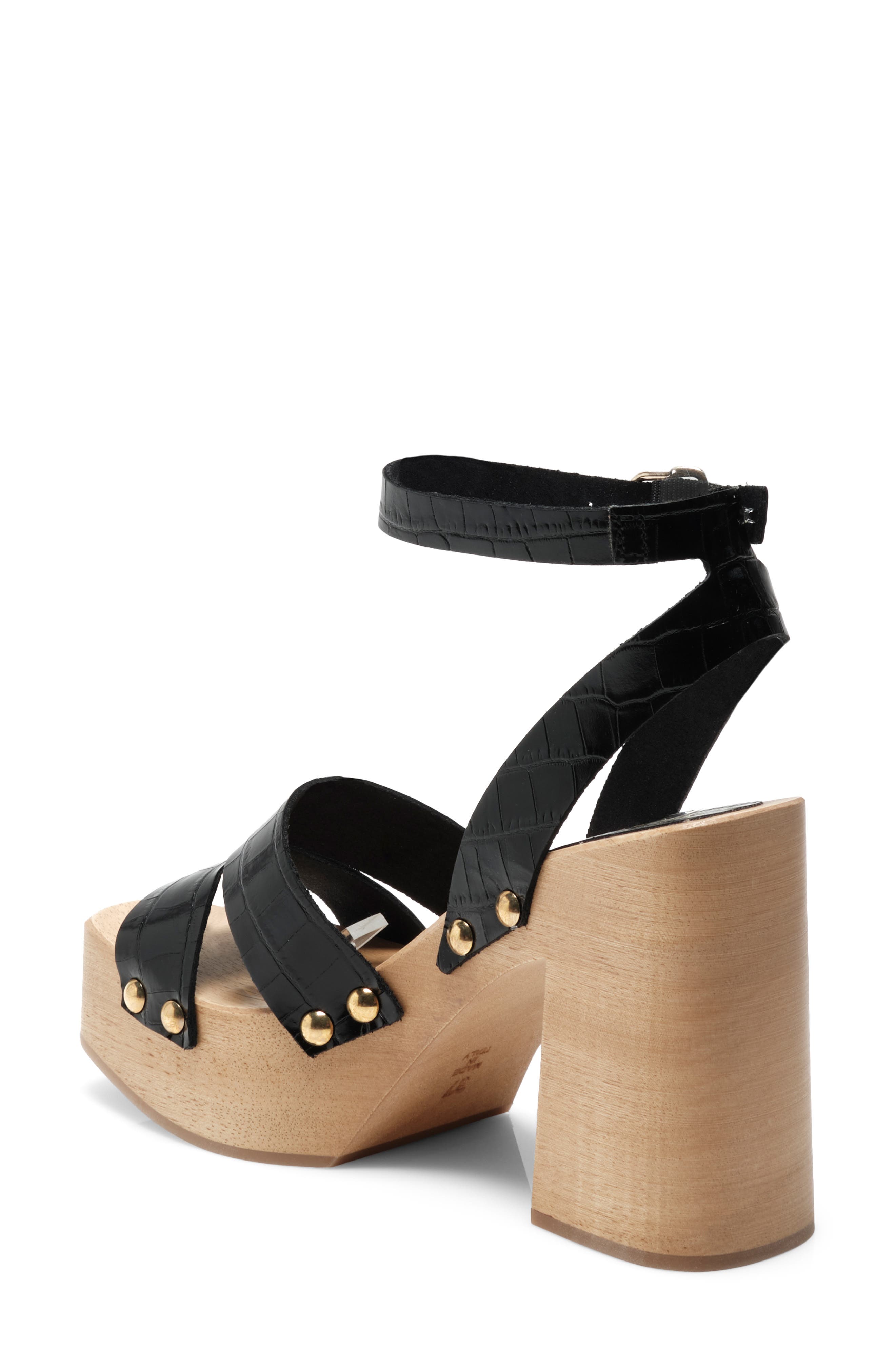 Free People Mallory Leather Clog Sandal, Alternate, color, 