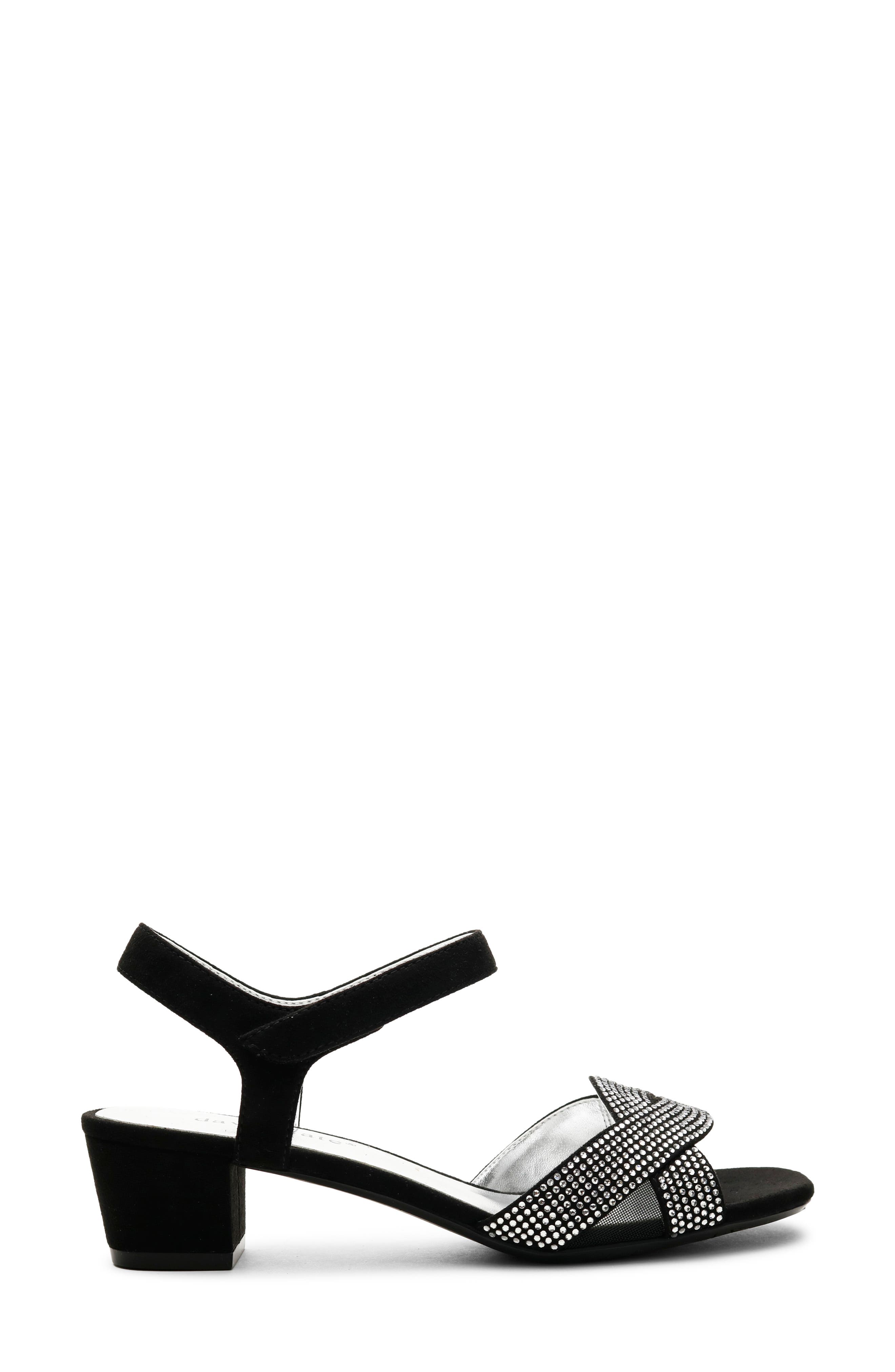 Rona Sandal, Alternate, color, BLACK SUEDE