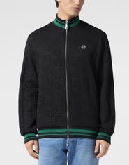 PHILIPP PLEIN Tracksuit Jacket Jacquard Monogram Men