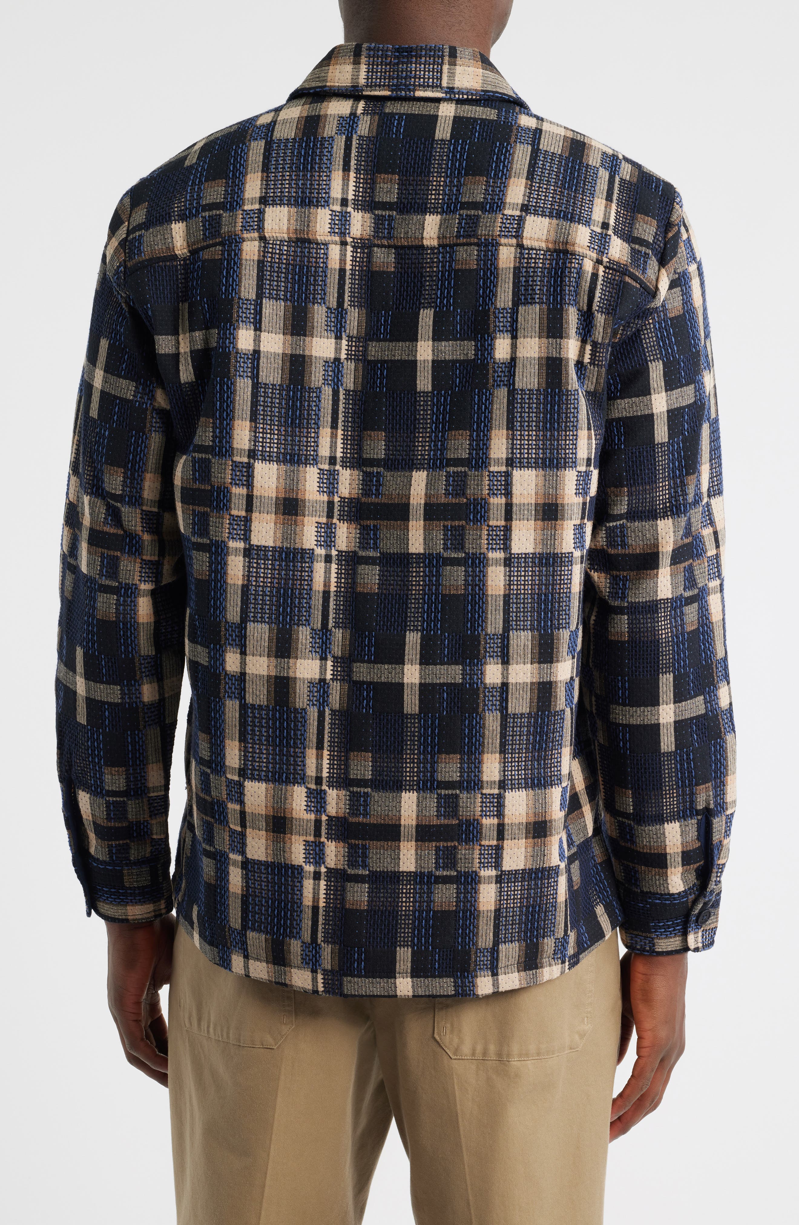 Whiting Glitch Check Overshirt - image 2