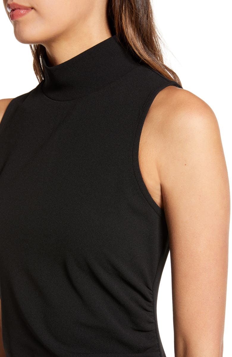 Chelsea28 Mock Neck Sheath Dress, Alternate, color, 
