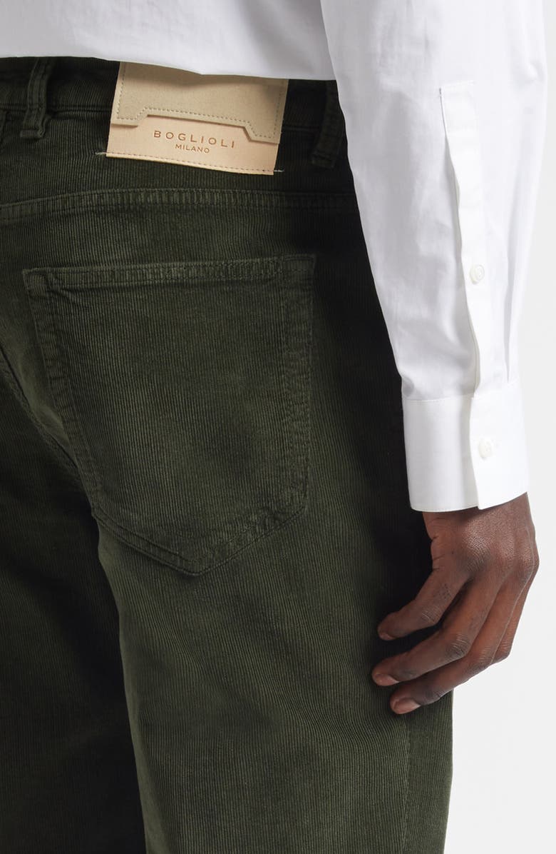 Boglioli Fine Wale Corduroy Pants, Alternate, color, Olive