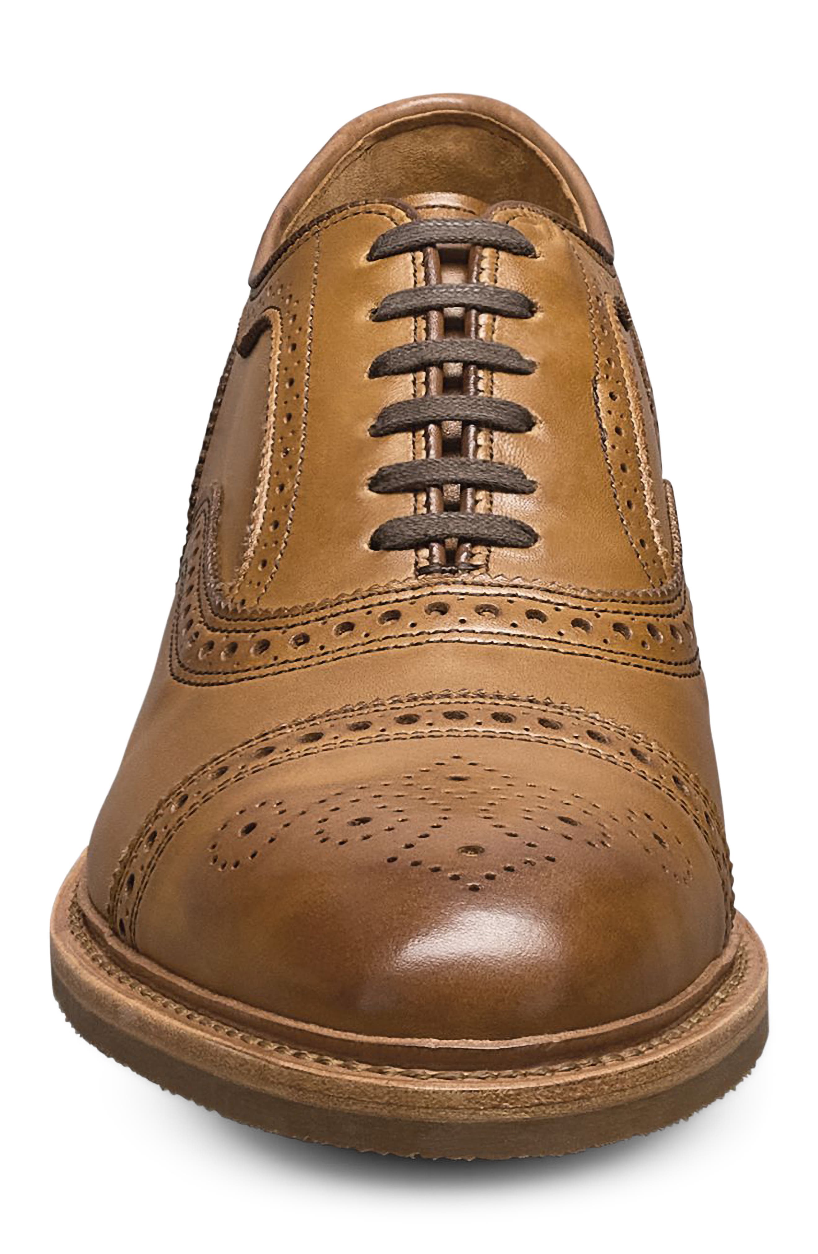 Allen Edmonds Strand Verse Cap Toe Oxford Shoe, Alternate, color, Walnut