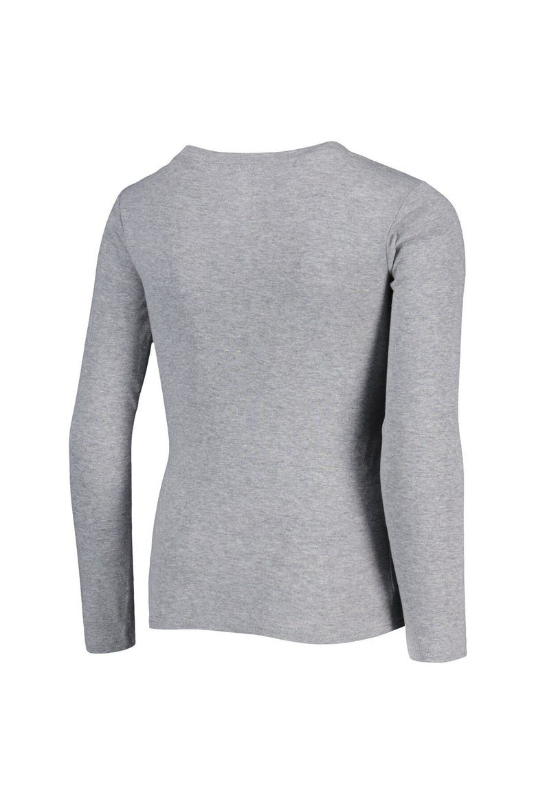 Youth Heather Gray Washington Football Team Long Sleeve T-Shirt & Pants Sleep Set, Alternate, color, Heather Gray
