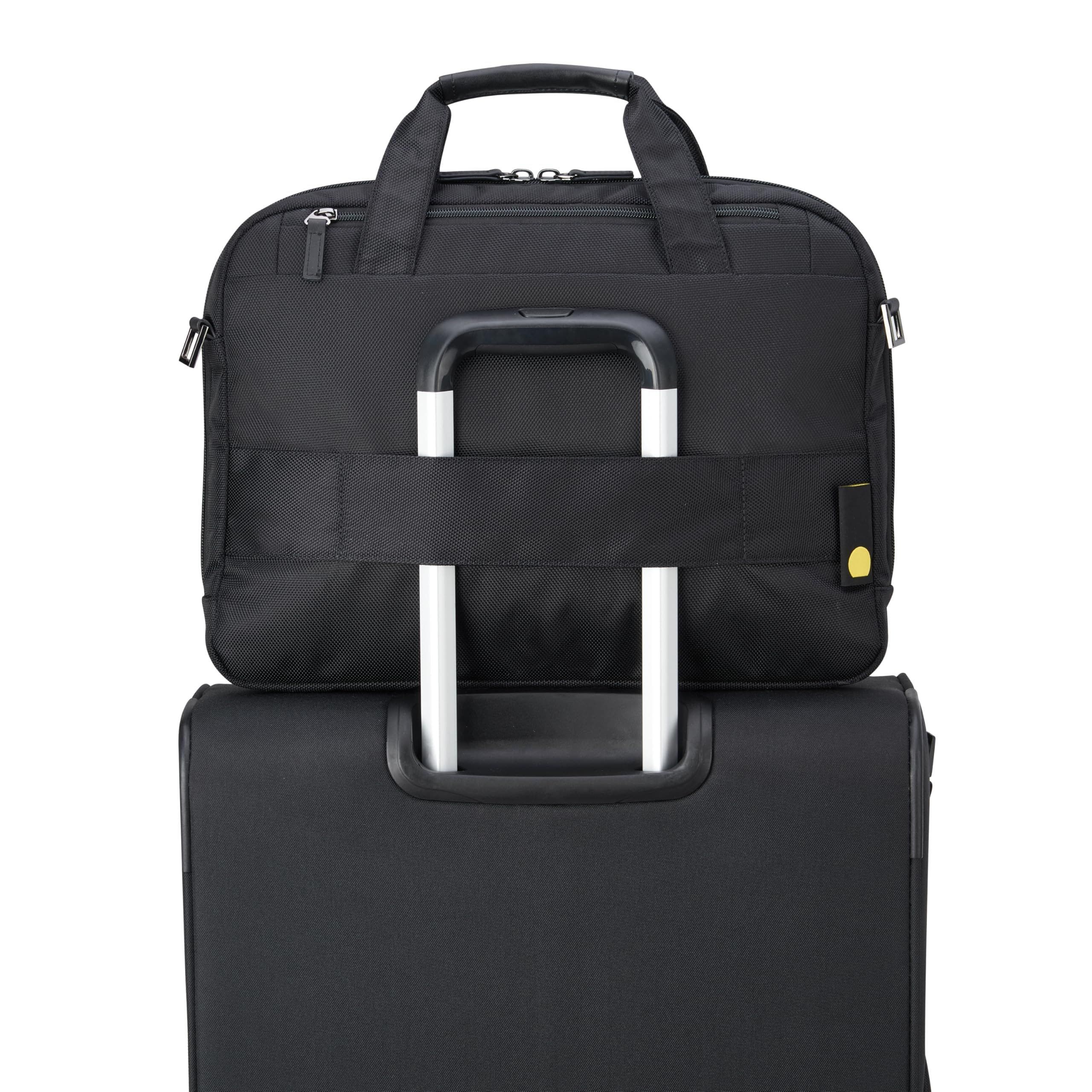 Delsey Paris Wagram Briefcase with Laptop Sleeve, Alternate, color, Black