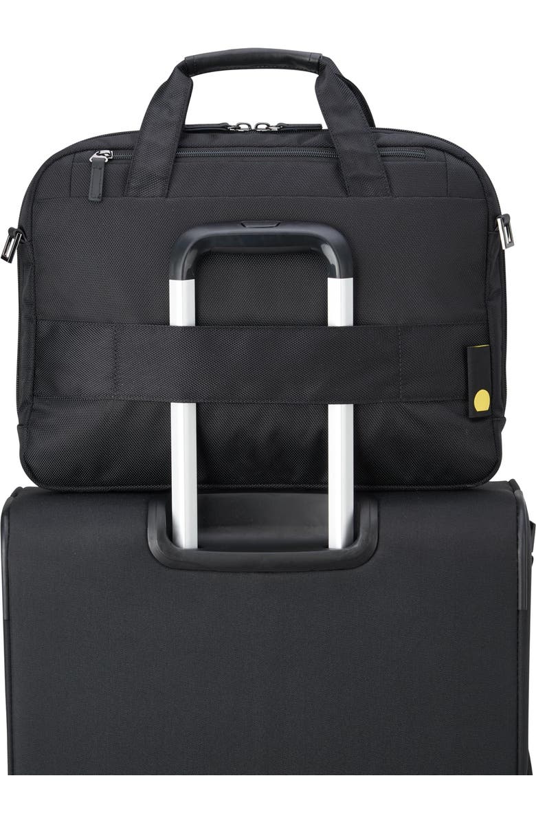 Delsey Paris Wagram Briefcase with Laptop Sleeve, Alternate, color, Black