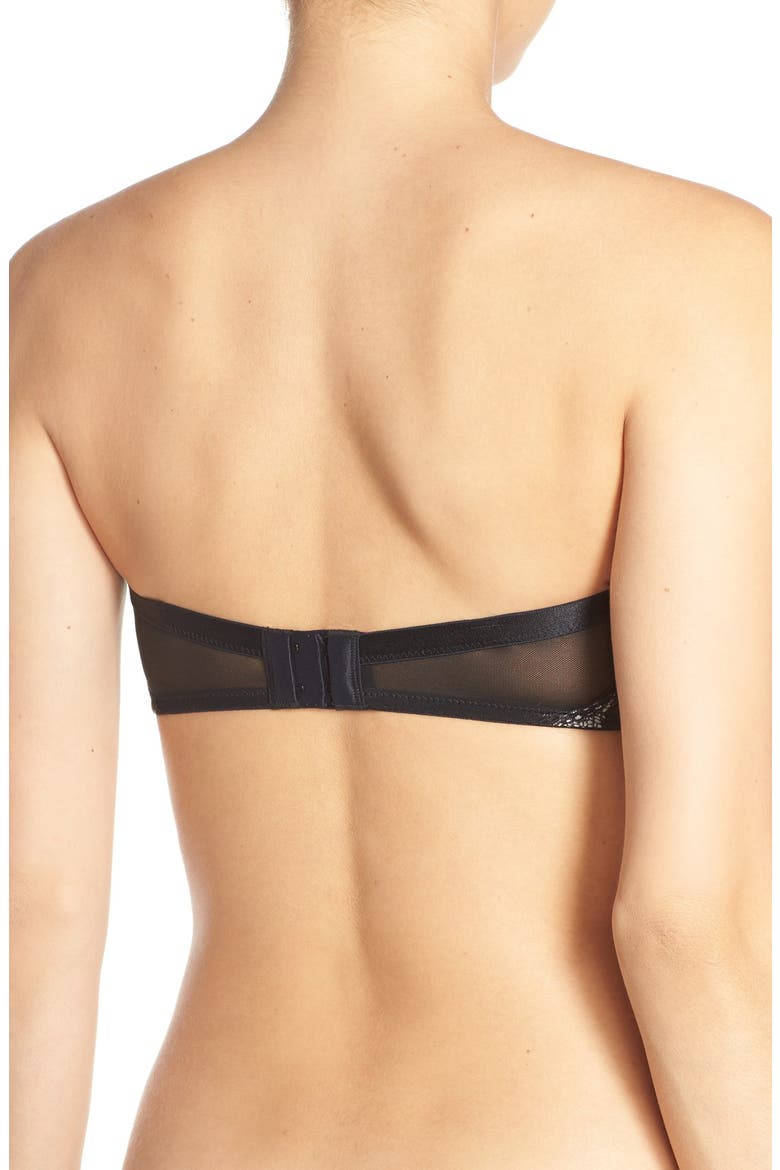 'Starlet' Strapless Underwire Bra, Alternate, color, BLACK