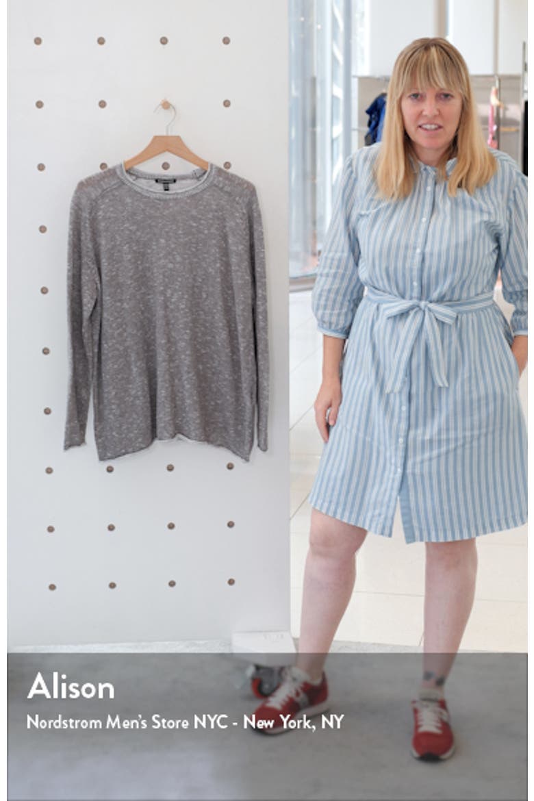 Organic Linen & Organic Cotton Saddle Shoulder Sweater video