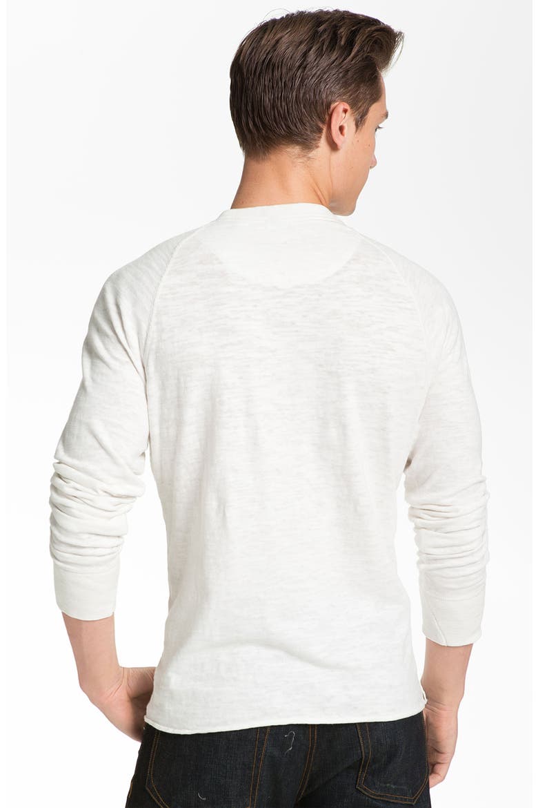 Raglan Henley, Alternate, color, WHITE