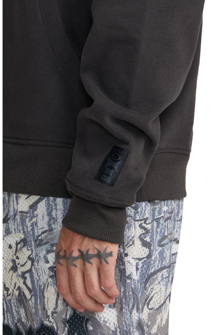 x Tapout Graphic Hoodie, Alternate, color, PIRATE BLACK