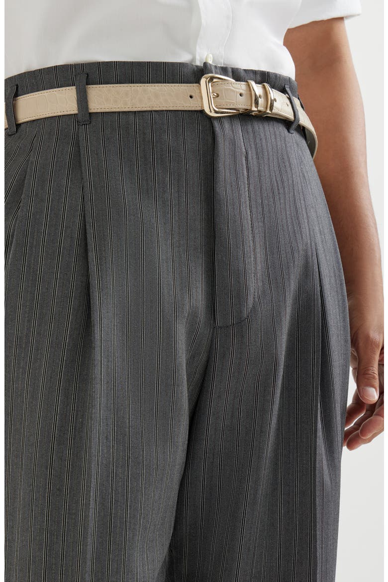 Virgin wool trousers, Alternate, color, Dark Grey