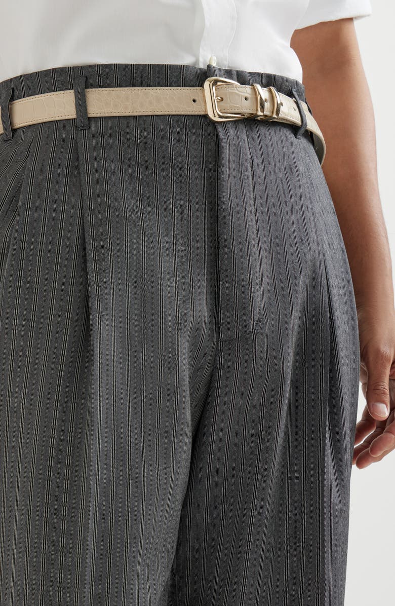 Brunello Cucinelli Virgin wool trousers, Alternate, color, Dark Grey