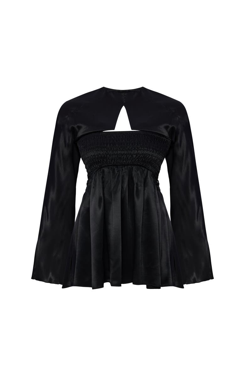 PCFG Long Sleeve Mini Dress, Main, color, Black