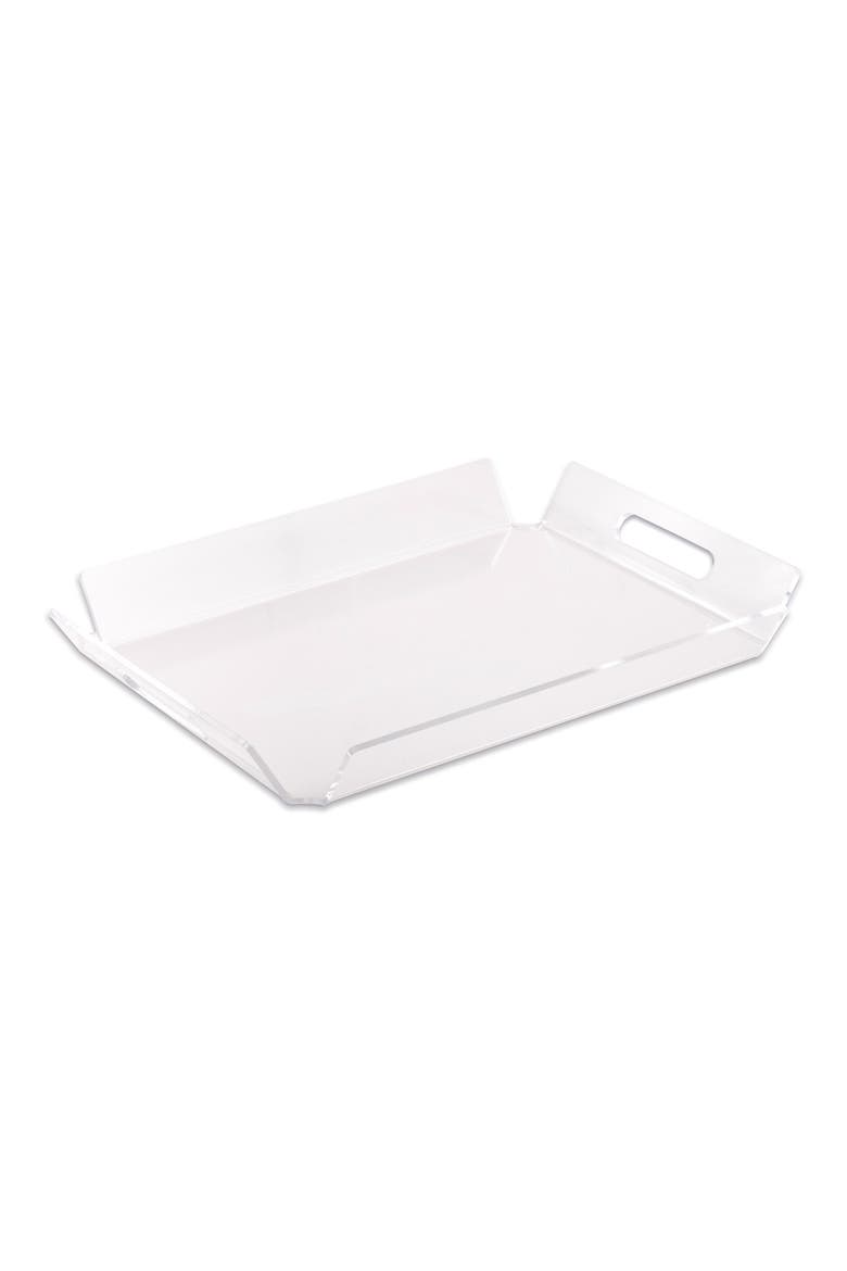 Dezi Acrylic Serving Tray, Main, color, CLEAR